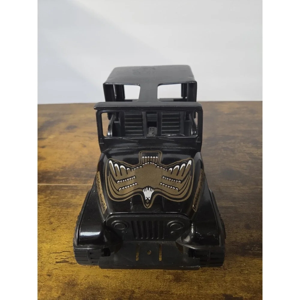 Vintage Tonka Black Golden Eagle Jeep Hard Top 4x4 Toy Truck Made in USA 811850